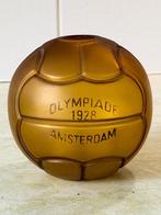 Olympische Spelen 1928 - glazen voetbal vaas, Antiek en Kunst, Ophalen