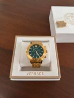 Versace VEV600619 Chrono Signature heren horloge goud 44 mm, Overige merken, Staal, Staal, Polshorloge