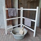 Landelijk wit houten handdoekrek droogrek wasrek *Etage3*, Gebruikt, ., Ophalen of Verzenden, .