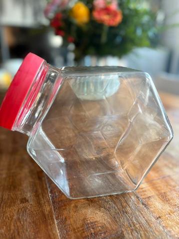 Vintage glazen voorraad-/snoeppot – Borgonovo Italy – ’70 beschikbaar voor biedingen