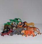 PVC Wilde dieren oa Olifant, Leeuw, Nijlpaard, Neushoorn., Ophalen of Verzenden, Zo goed als nieuw