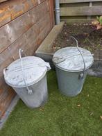 Nette zinken vuilnisemmer Nijmegen en Voorburg, Ophalen of Verzenden, Zo goed als nieuw, Minder dan 50 cm
