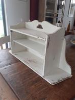 Brocante wit regaal, keukenrek, kruidenrek, Antiek en Kunst, Ophalen