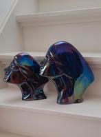 Keramische beeldjes iriserend glazuur jr 60,zie beschrijving, Ophalen of Verzenden