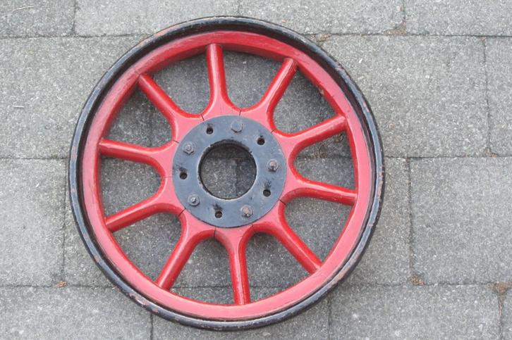 Antiek houten Fiat / Roover wiel / velg (jaren 20), Verzamelen, Merken en Reclamevoorwerpen, Gebruikt, Reclamebord, Verzenden