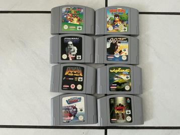 8 gams voor de Nintendo 64. Zijn allemaal goed. beschikbaar voor biedingen