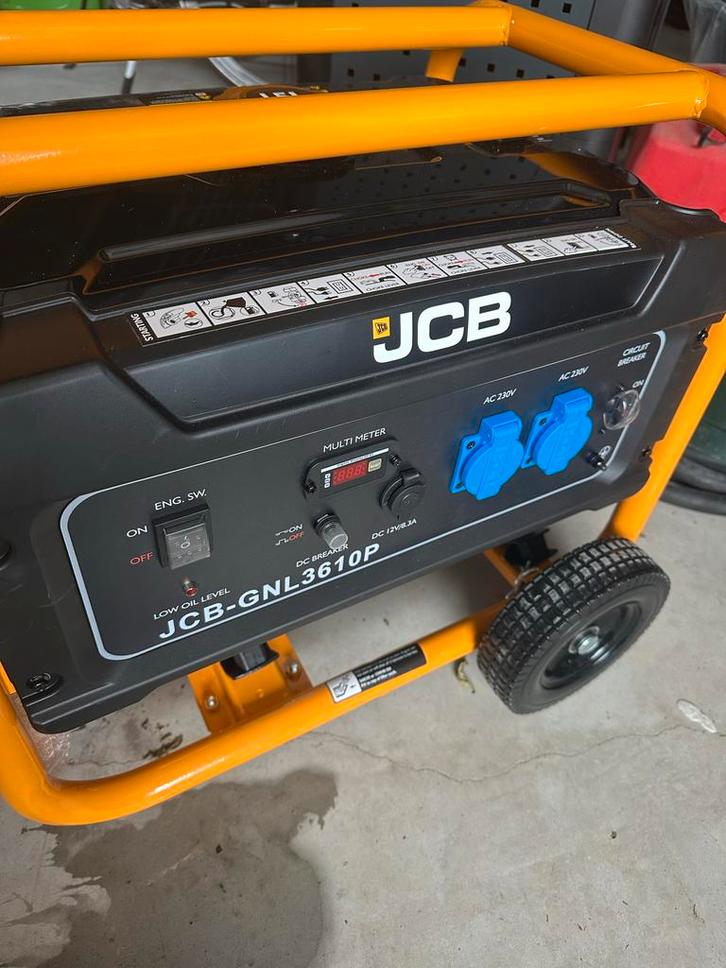 JCB Generator - Nieuw!, Doe-het-zelf en Verbouw, Aggregaten, Nieuw, Benzine, Minder dan 5 kVA, Elektrisch startend, Ophalen of Verzenden