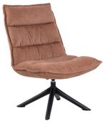 Draaibare loungestoel roestbruine kleur, Ophalen, Bruin, Nieuw, Eén