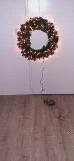 Kerstkrans met verlichting, Outdoor, Kerst Buitenverlichting, Diversen, Ophalen of Verzenden