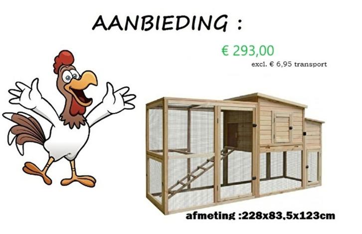 kippenhok - groot kippenhok, Dieren en Toebehoren, Pluimvee | Toebehoren, Nieuw, Kippenhok of Kippenren, Ophalen of Verzenden