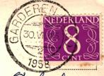 959343	Klederdracht	Veluwe	Poststempel Garderen	jr 40 50	 Ge, 1940 tot 1960, Gelopen, Gelderland, Ophalen of Verzenden