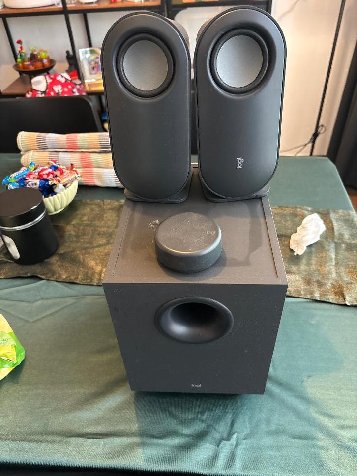 Logitech Z407 Bluetooth Speakers – Wireless Subwoofer, Computers en Software, Pc speakers, Zo goed als nieuw, Audiokanaal 2.1