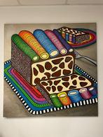 Kleurrijk schilderij, Antiek en Kunst, Ophalen