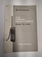 Kenwood Instruction Manual met schema, Telecommunicatie, Zenders en Ontvangers, Gebruikt, Ophalen of Verzenden, Zender en Ontvanger