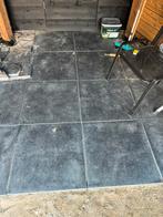 19 hele betontegels antraciet gratis 60x60, Tuin en Terras, Tegels en Klinkers, Ophalen, Gebruikt, 10 m² of meer, Beton