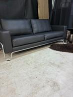 Gispen Ad 3-zits bank Toledo zwart - Zo goed als nieuw, Huis en Inrichting, Banken | Bankstellen, Ophalen, ., Driepersoons, Rechte bank