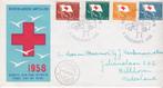NEDERLANDSE ANTILLEN RODE KRUIS EERSTE DAG 1958, Postzegels en Munten, Postzegels | Eerstedagenveloppen, Nederland, Ophalen of Verzenden