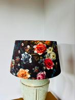 Grote zwarte bloemen lampenkap, Zwart, Rond, Ophalen of Verzenden, Zo goed als nieuw
