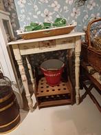 Brocant Oud Tafeltje /Side Table, Ophalen of Verzenden