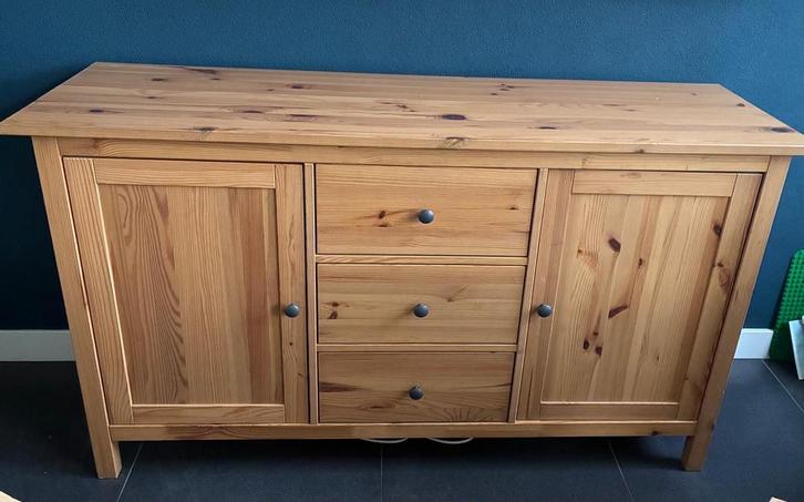 Ikea Hemnes Dressoir, Huis en Inrichting, Kasten | Dressoirs, Gebruikt, 150 tot 200 cm, 25 tot 50 cm, Met lade(s), Grenenhout