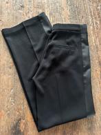Mango - Zwarte Side Stripe Wide Leg Pants maat 38, Maat 38/40 (M), Zwart, MNG, Ophalen of Verzenden