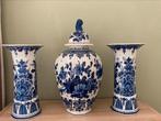 Porceleyne fles royal delft kaststel vaas vazen set 1918, Ophalen