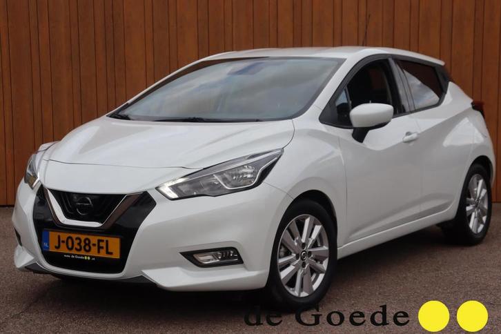 Nissan Micra 1.0 IG-T N-Connecta orgNL a.camera parelmoer, Auto's, Nissan, Bedrijf, Te koop, Micra, ABS, Achteruitrijcamera, Airbags