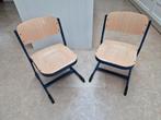Set kinder schoolstoelen, Huis en Inrichting, Ophalen, Gebruikt, Twee, Bruin