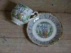 1x Kop-en-schotel, Royal Albert SILVER BIRCH, als nieuw, Antiek en Kunst, Antiek | Servies los, Ophalen of Verzenden