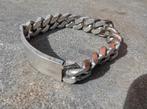 Verzilverde heren armband vintage, Ophalen of Verzenden, Gebruikt, Zilver, Zilver