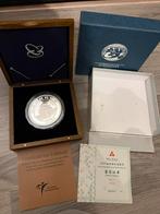 5 oz zilveren panda 2009 met houten kistje in doos met COA, Ophalen of Verzenden, Vóór koninkrijk, Zilver
