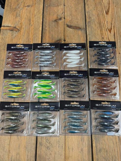 partij gator gum shads ! 7cm ,  9 cm en 12 cm, Watersport en Boten, Hengelsport | Zeevissen, Nieuw, Overige typen, Ophalen of Verzenden