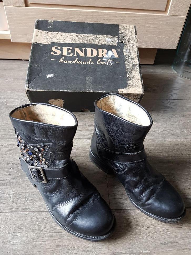 Handmade leren laarzen voor dames -- maat 36 -- Sendra, Kleding | Dames, Schoenen, Gedragen, Lage of Enkellaarzen, Zwart, Ophalen of Verzenden