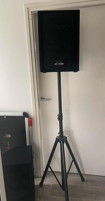 2x Phonic SEM 712 12” + 2x statief beschikbaar voor biedingen