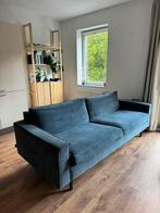 WOOOD Arwin 3-zits blauw, Huis en Inrichting, Ophalen, Zo goed als nieuw, 75 tot 100 cm, Minder dan 150 cm