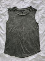 Mango Basic Top - Groen - Maat XS, Kleding | Dames, Mango, Ophalen of Verzenden, Zo goed als nieuw, Zonder mouw