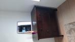 Commode kast donkerbruin met lades, Ophalen, Gebruikt, 100 tot 150 cm, 3 of 4 laden