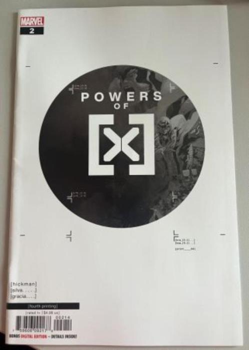 Powers of X #2 fourth printing variant (Marvel Comics), Boeken, Strips | Comics, Zo goed als nieuw, Eén comic, Amerika, Ophalen of Verzenden