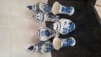 Delftsblauwe vazen, Huis en Inrichting, Overige kleuren, Ophalen of Verzenden, Minder dan 50 cm, Glas