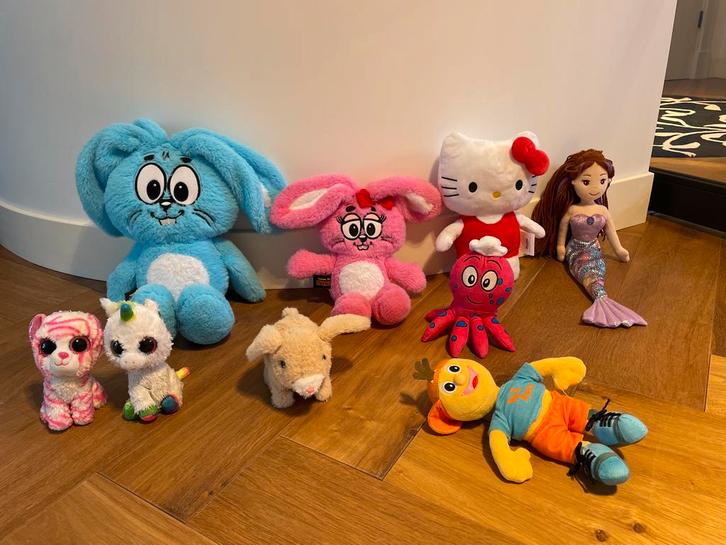 Knuffel Bieden - Diverse Leuke Knuffels!, Kinderen en Baby's, Speelgoed | Knuffels en Pluche, Gebruikt, Overige typen, Ophalen of Verzenden