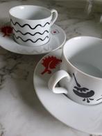 Swid Powell Ettore Sottsass 'Medici' kop en schotel set, Ophalen of Verzenden