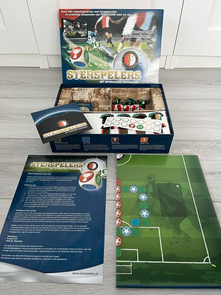 Feyenoord Sterspelers - Interactief Voetbalspel, Hobby en Vrije tijd, Gezelschapsspellen | Bordspellen, Zo goed als nieuw, Ophalen of Verzenden