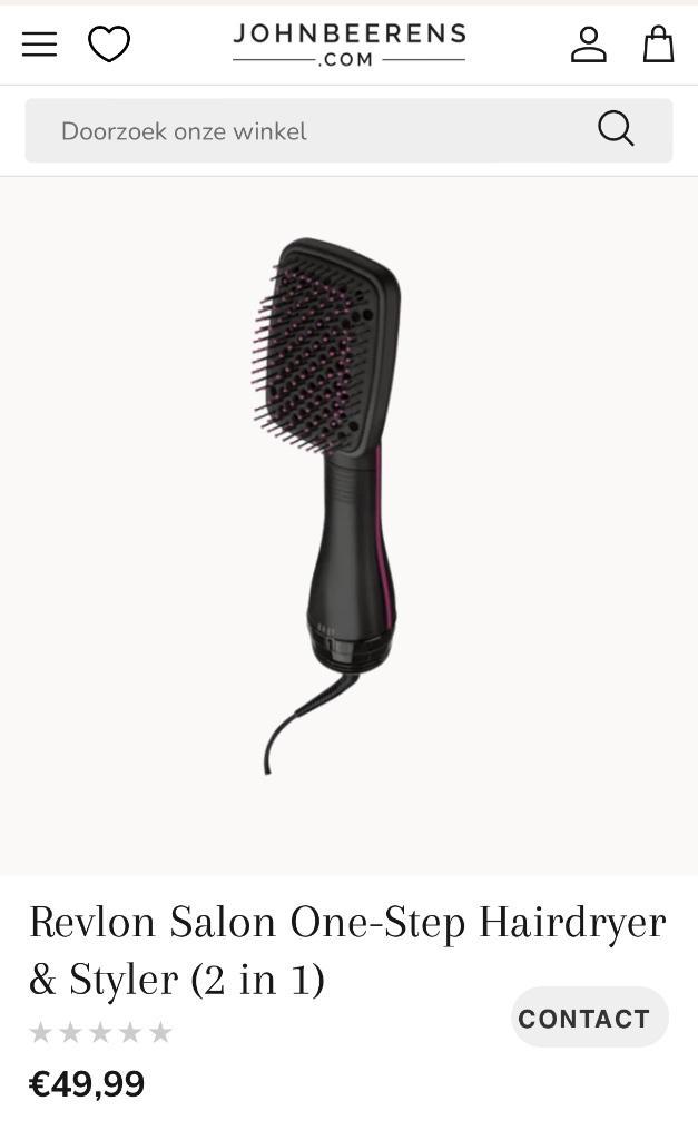 Föhn borstel, Sieraden, Tassen en Uiterlijk, Uiterlijk | Haarverzorging, Zo goed als nieuw, Föhn of Haardroger, Ophalen of Verzenden