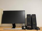 Monitor met Speakers, 3 tot 5 ms, HDMI, Full HD, Zo goed als nieuw