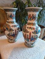 Prachtige Chinese Canton Porseleinen Vazen, Ophalen