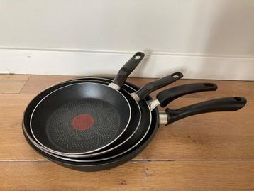 Pannenset - Koekenpannen set - Tefal - Pannenkoek - Grilpan beschikbaar voor biedingen