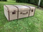 Prachtige grote oude hutkoffer met houten banden, Huis en Inrichting, Ophalen of Verzenden