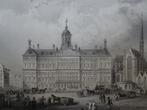 staalgravure Paleis op de Dam Amsterdam, Rouargue, 1857, Antiek en Kunst, Verzenden