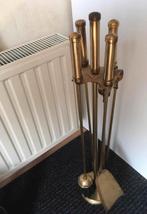Zeer zware set in messing voor de open haard, Verzenden, Gebruikt, Houthaard