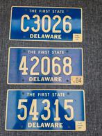 Kentekenplaat Delaware USA Nummerbord Nummerplaat License VS, Auto's, Ophalen of Verzenden